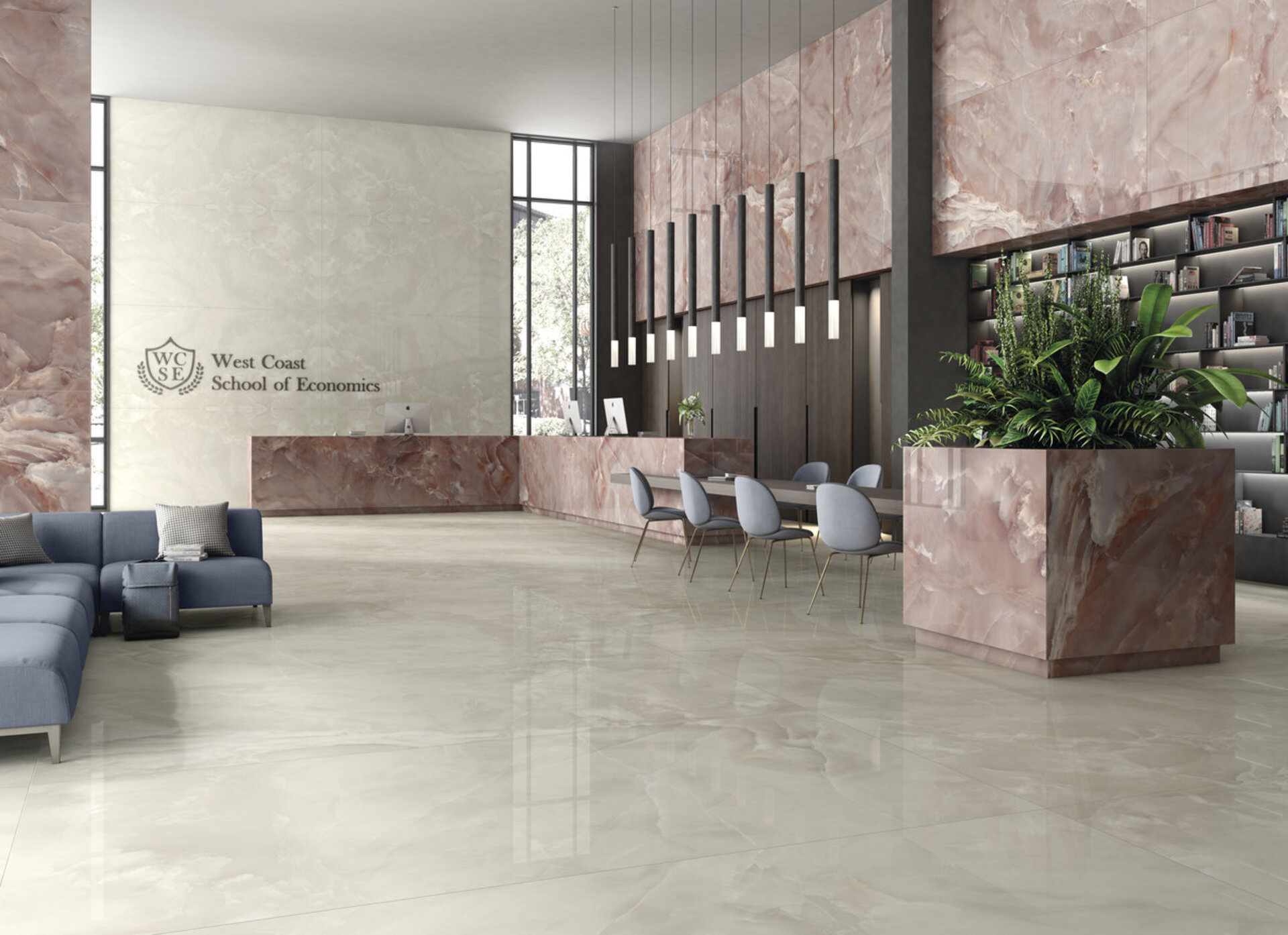 Marble and Granite Look Porcelain Tiles - ONICI