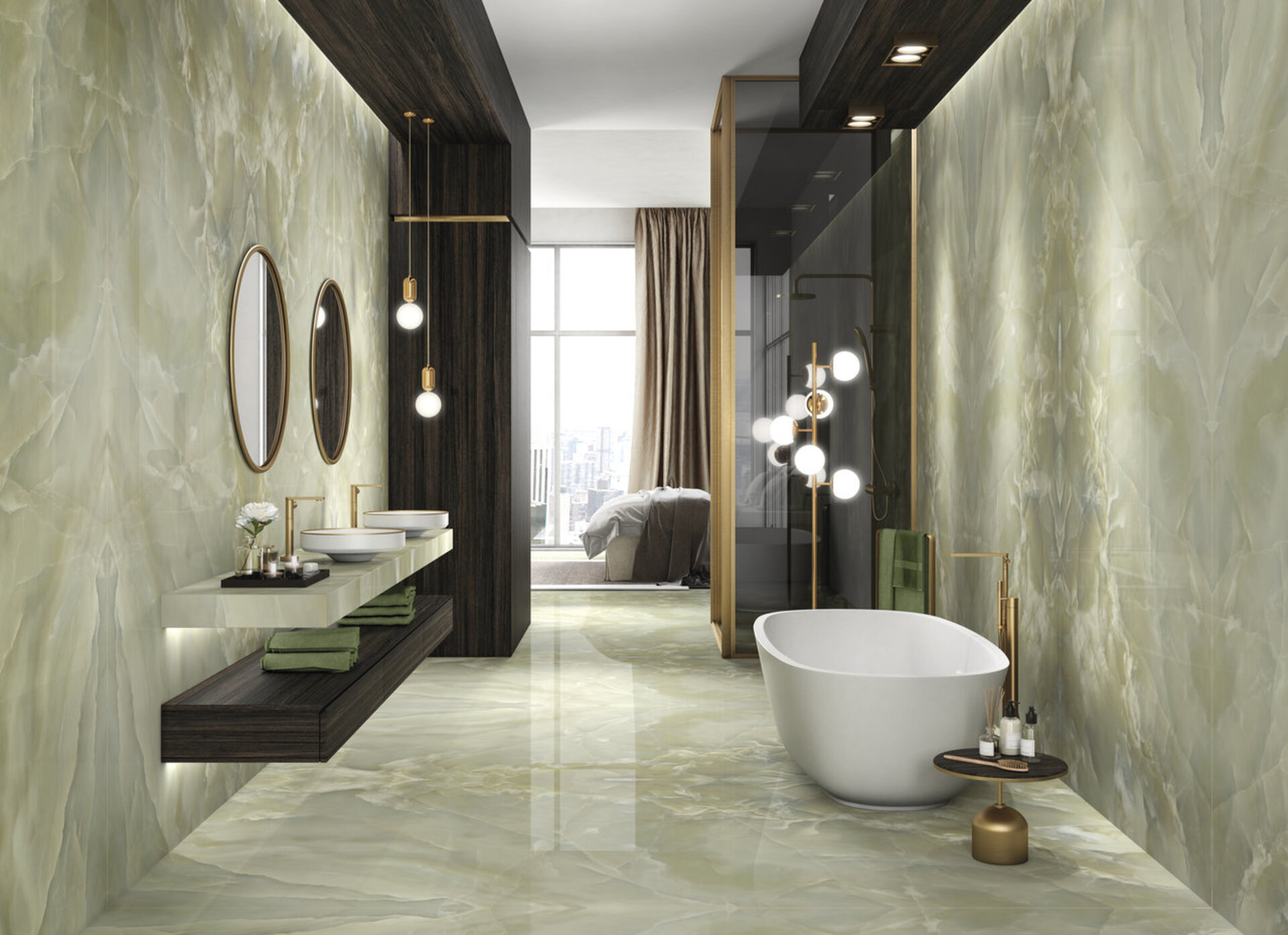 Marble and Granite Look Porcelain Tiles - ONICI