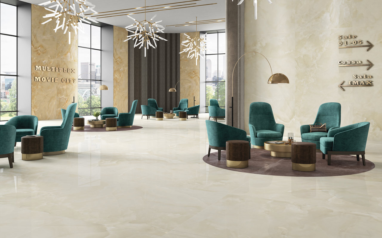 Marble and Granite Look Porcelain Tiles - ONICI