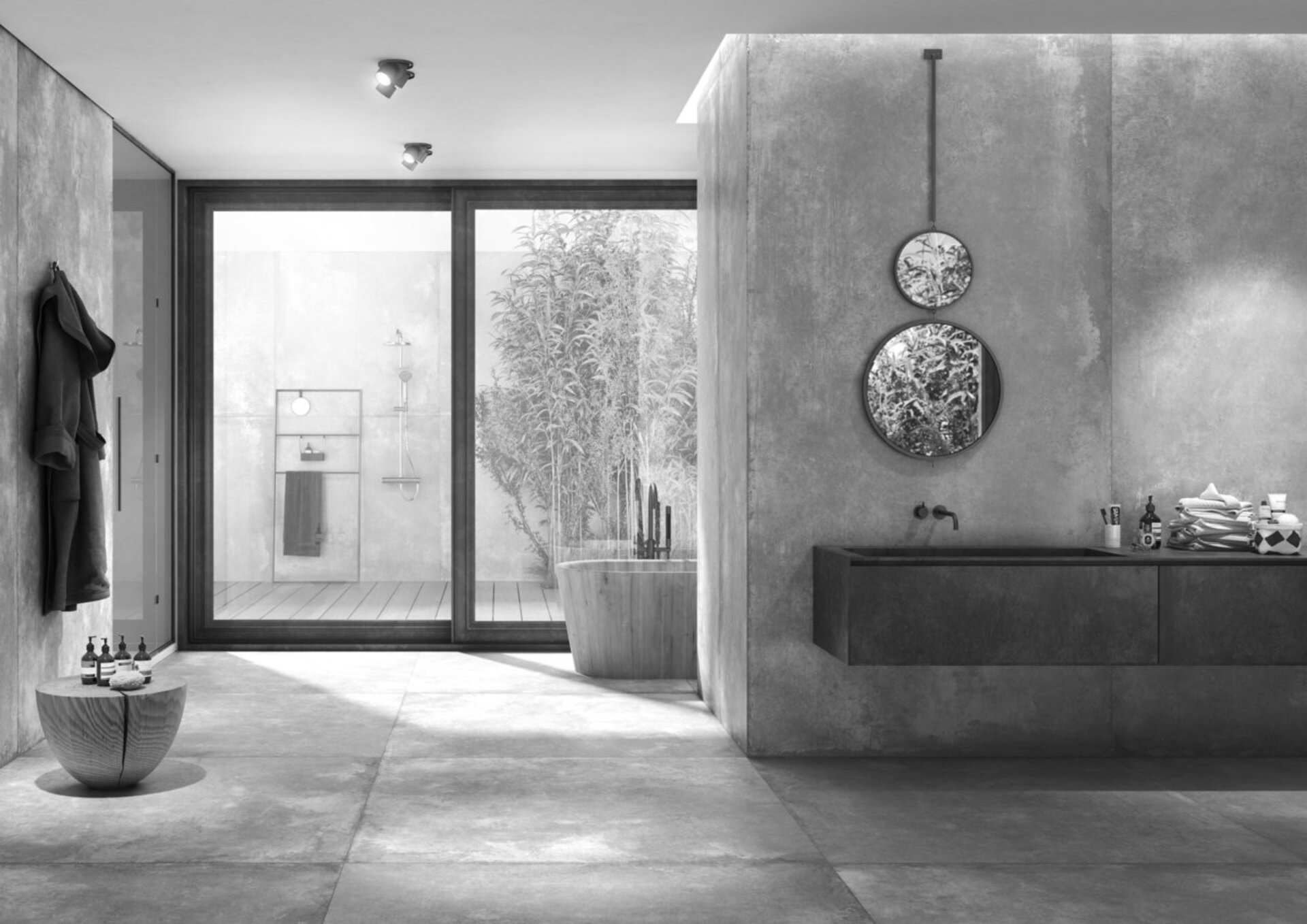Cement Effect Porcelain Tiles - WALK ON MAXFINE