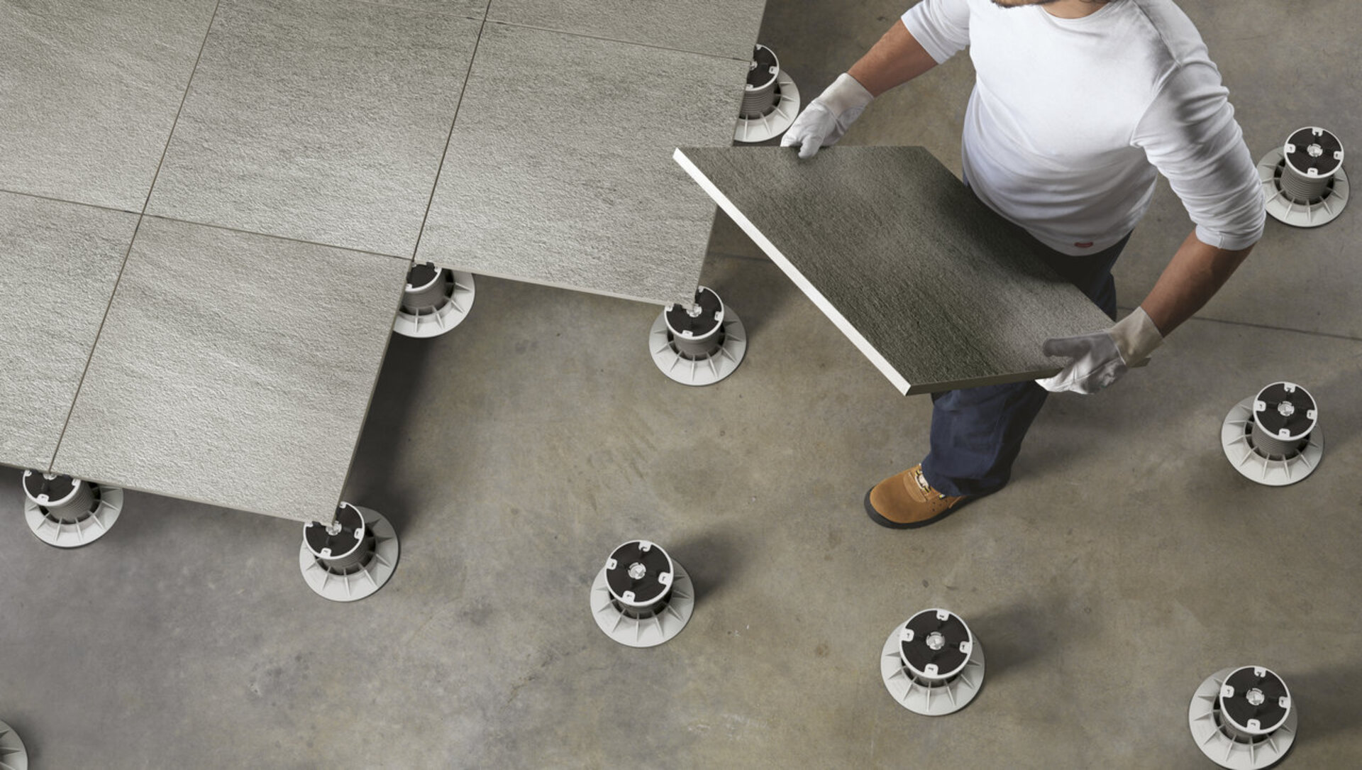 Cement Effect Porcelain Tiles - TWENTY