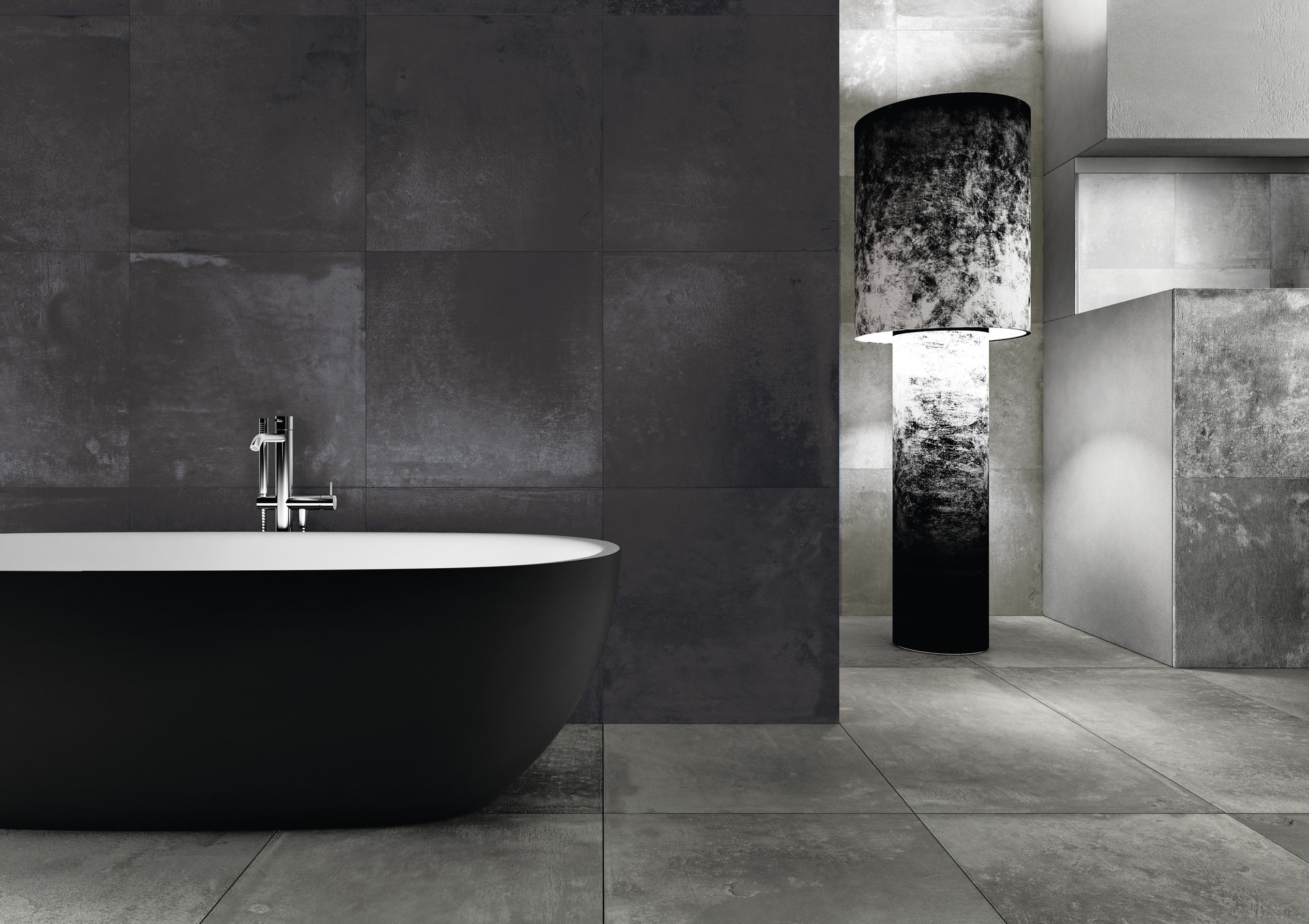 Cement Effect Porcelain Tiles - ALUROCK