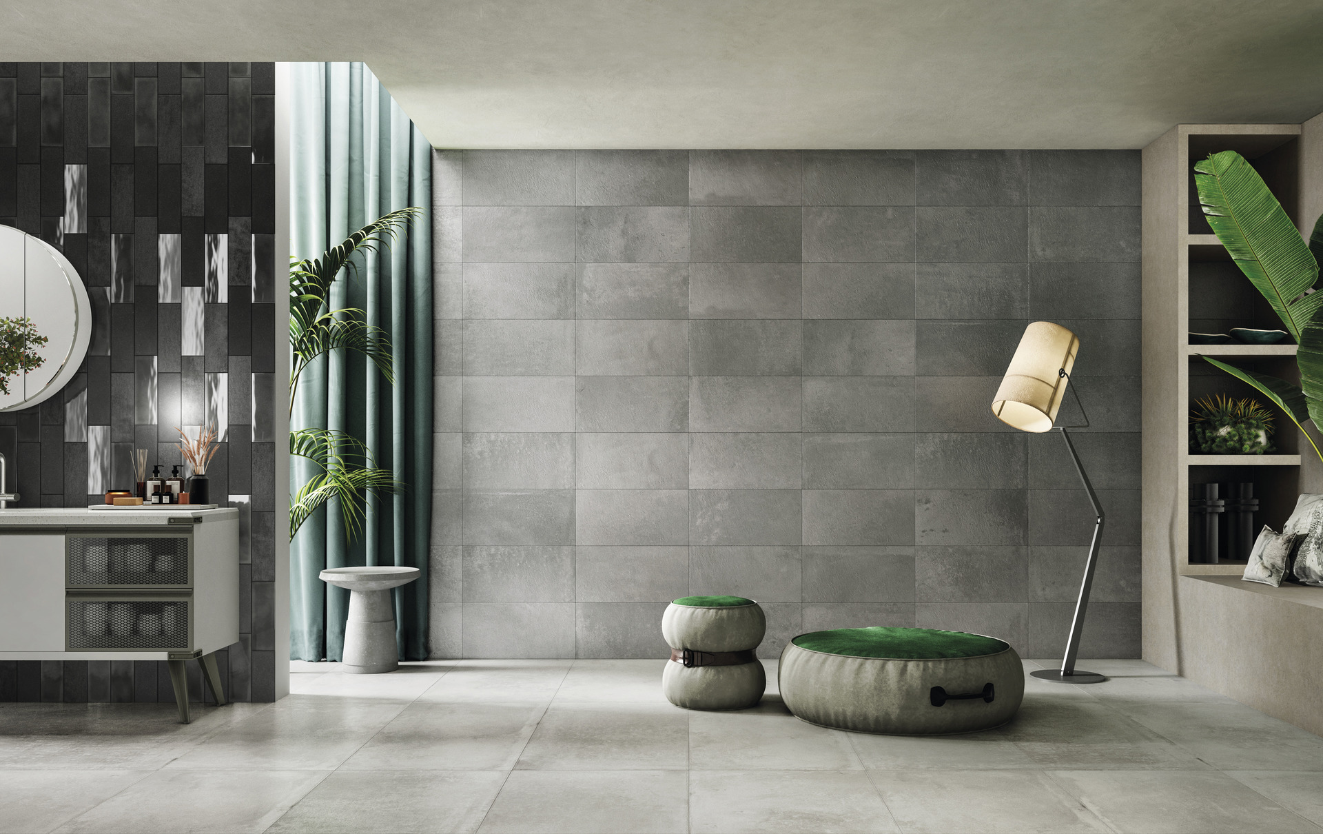 Cement Effect Porcelain Tiles - ALUROCK