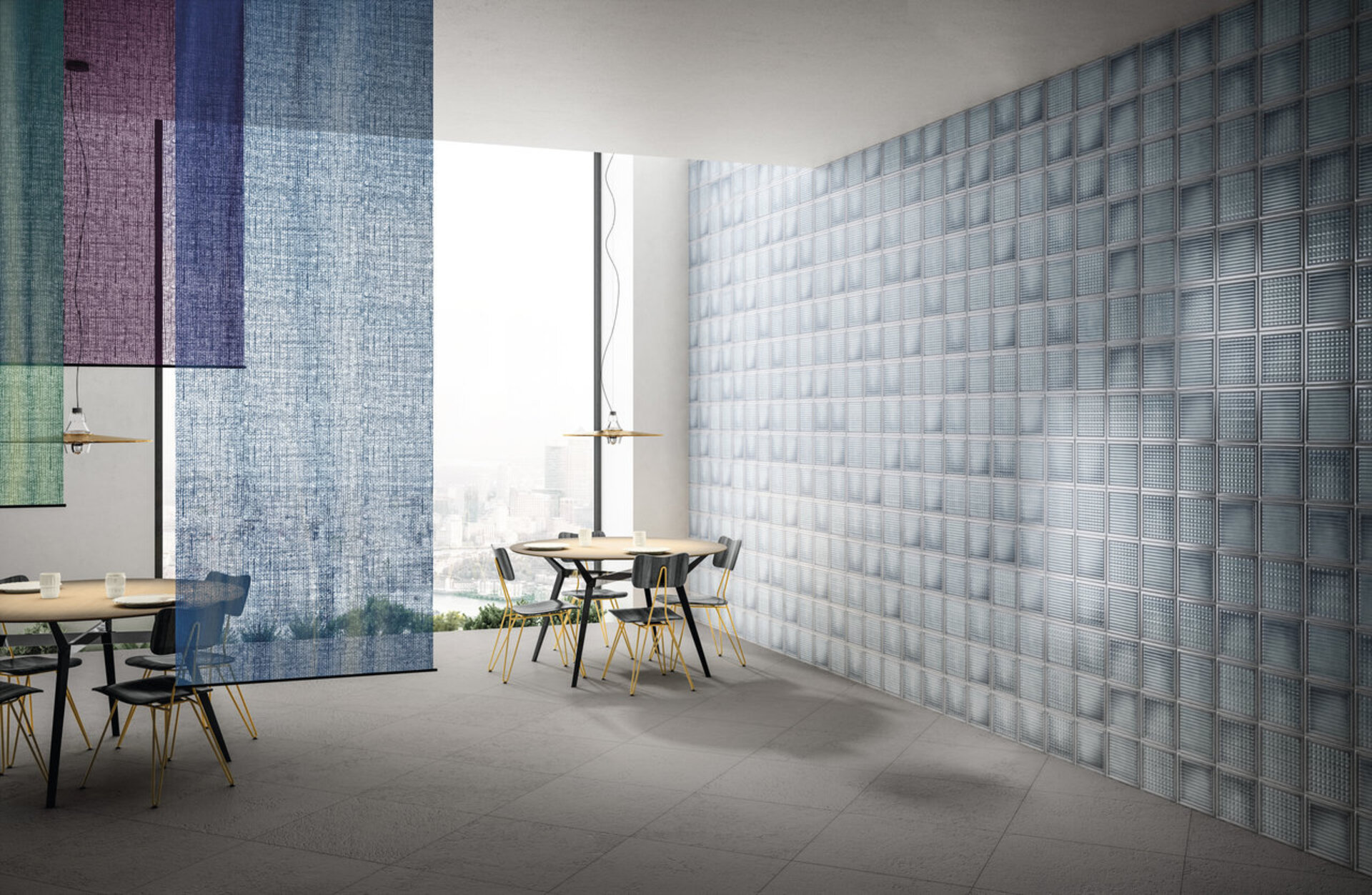  Porcelain Tiles - GLASS BLOCKS
