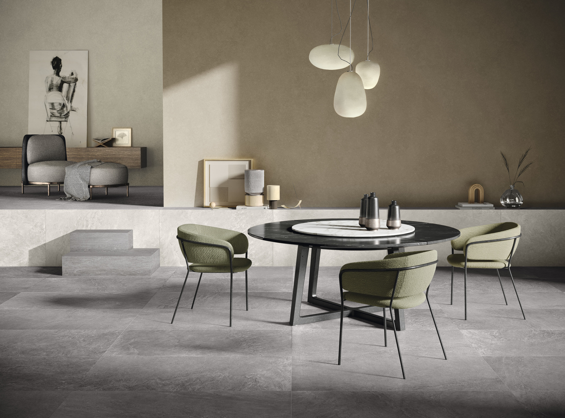 Stone Look Porcelain Tiles - PIETRA DI BILBAO