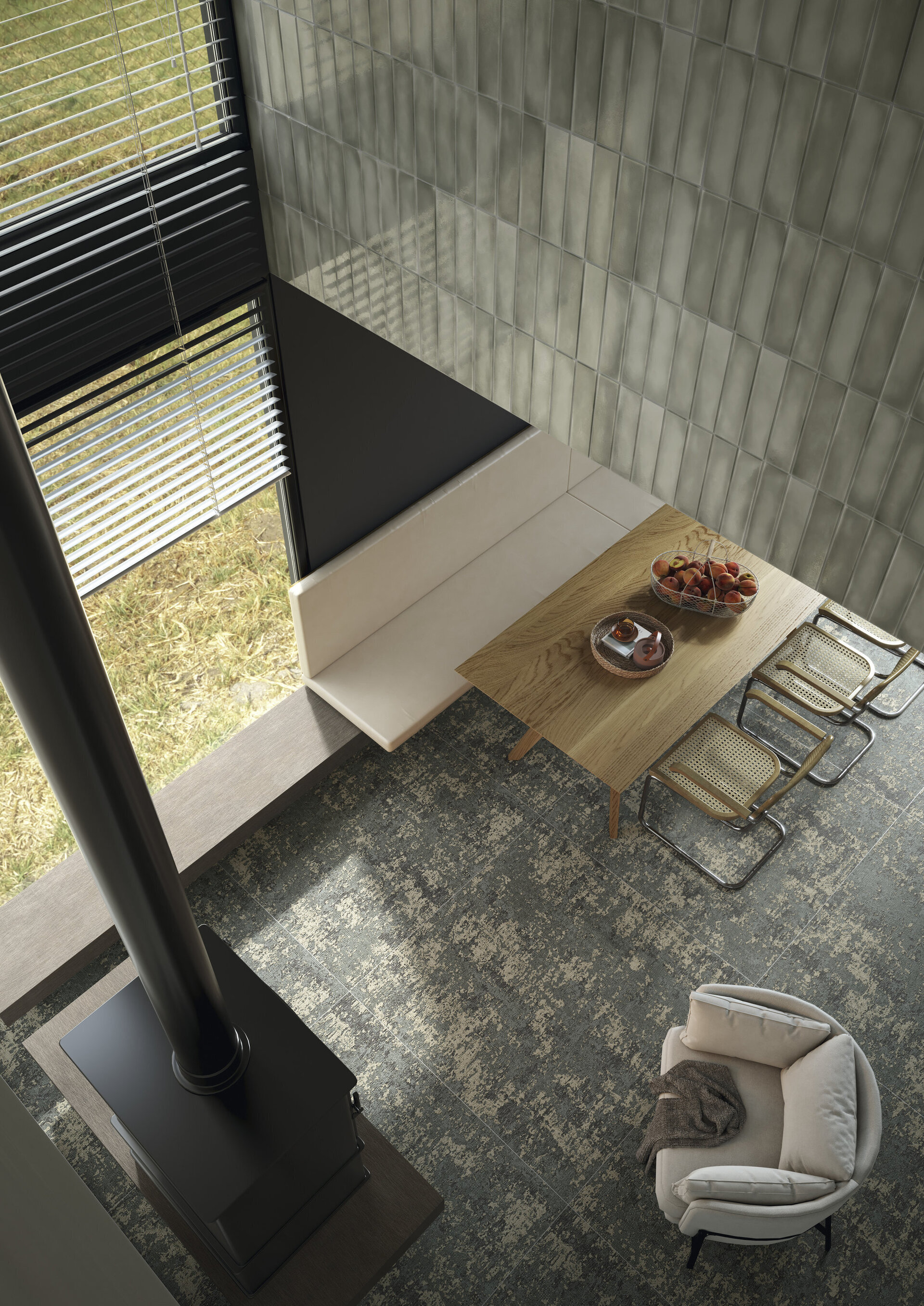  Porcelain Tiles - THÉKĒ TRAME DECORI