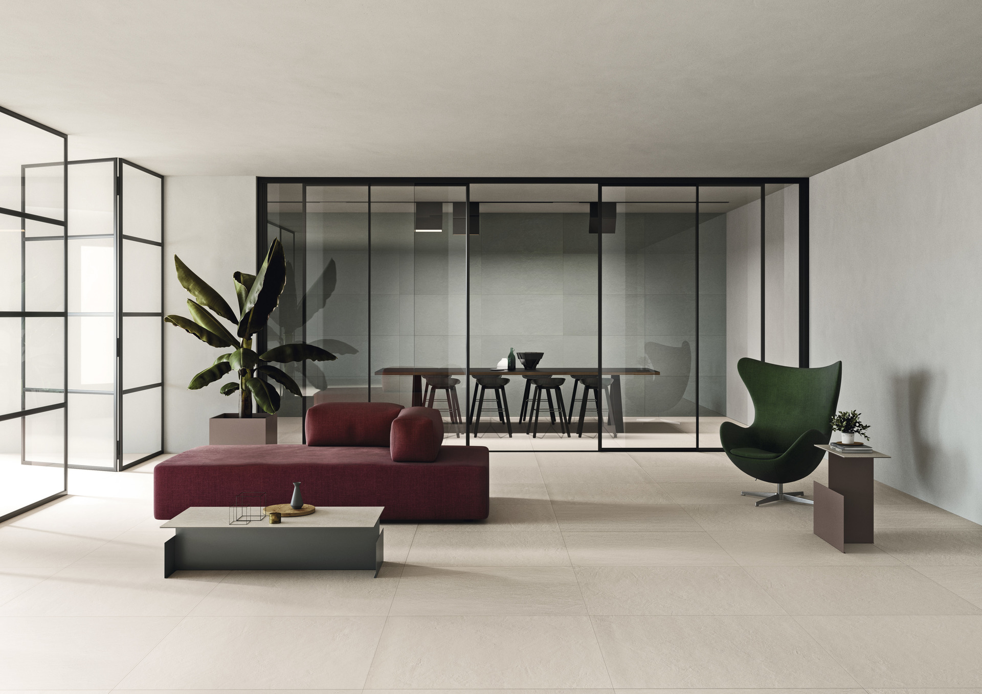 Cement Effect Porcelain Tiles - COLOR STUDIO