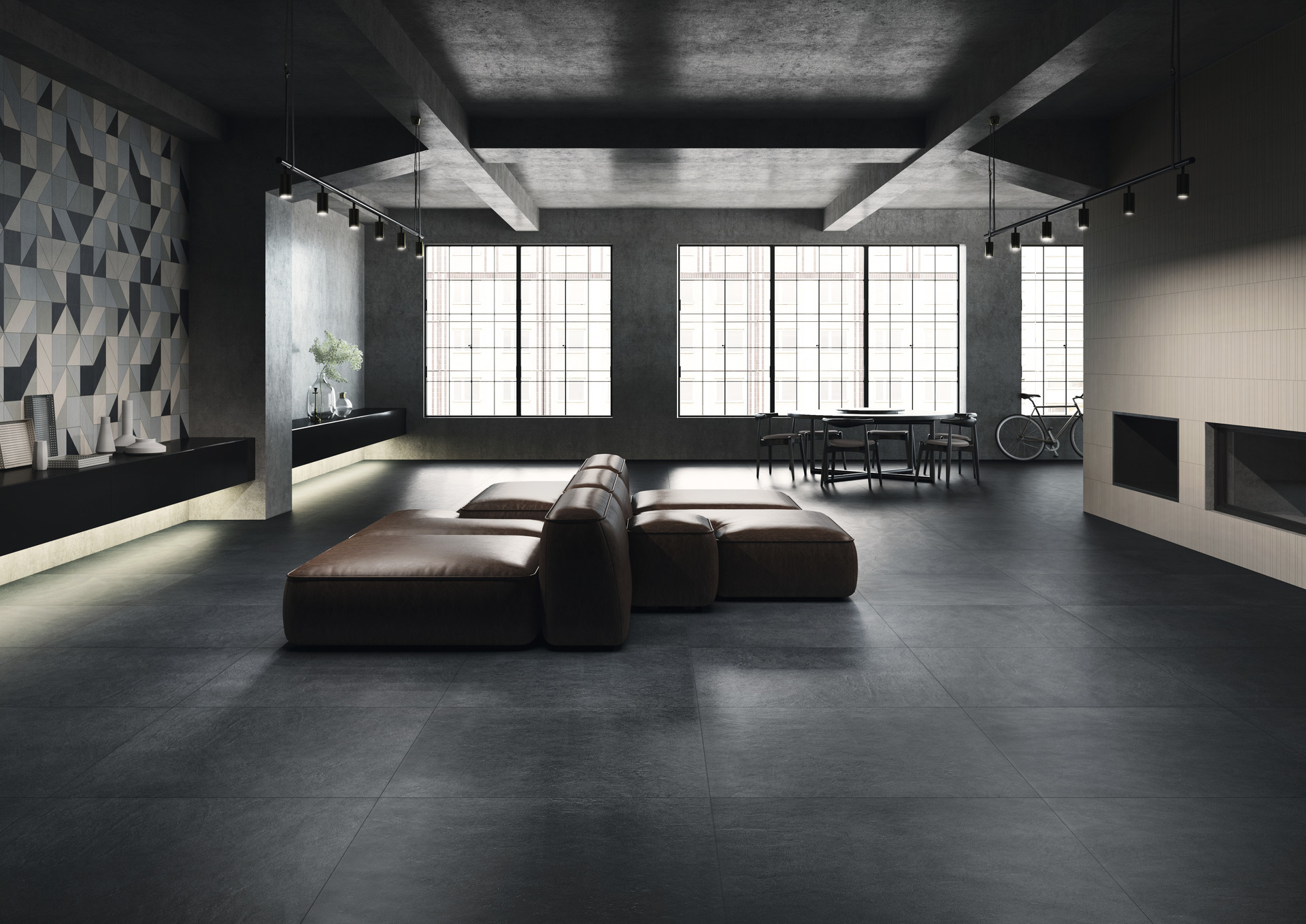 Cement Effect Porcelain Tiles - COLOR STUDIO