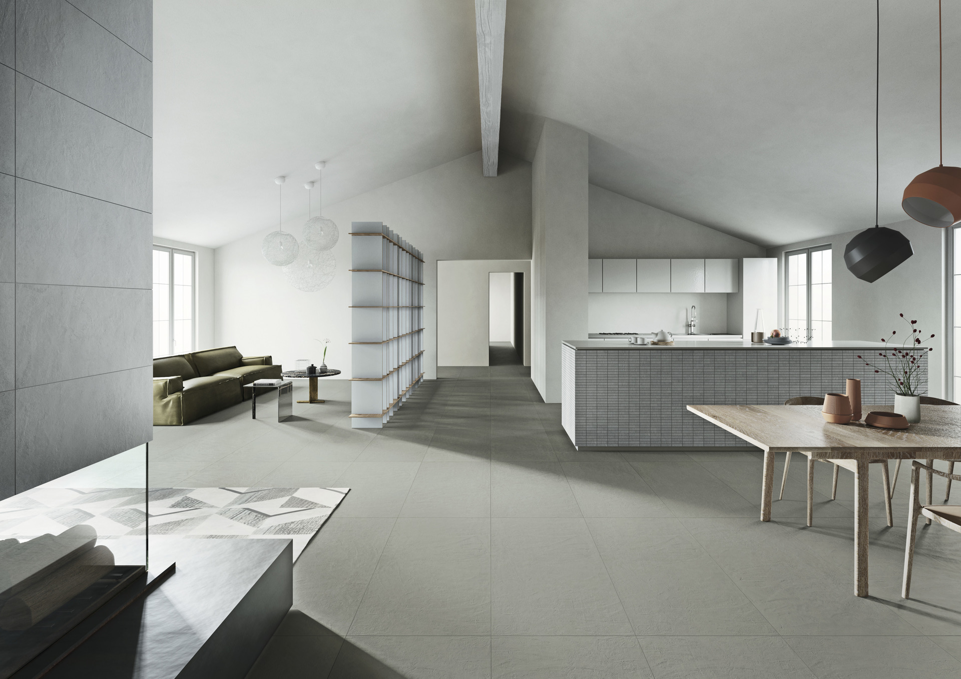 Cement Effect Porcelain Tiles - COLOR STUDIO