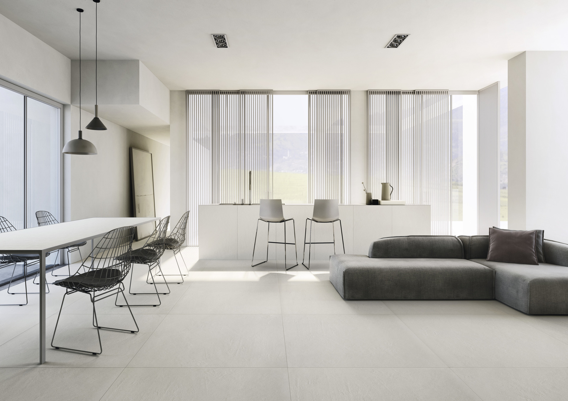 Cement Effect Porcelain Tiles - COLOR STUDIO