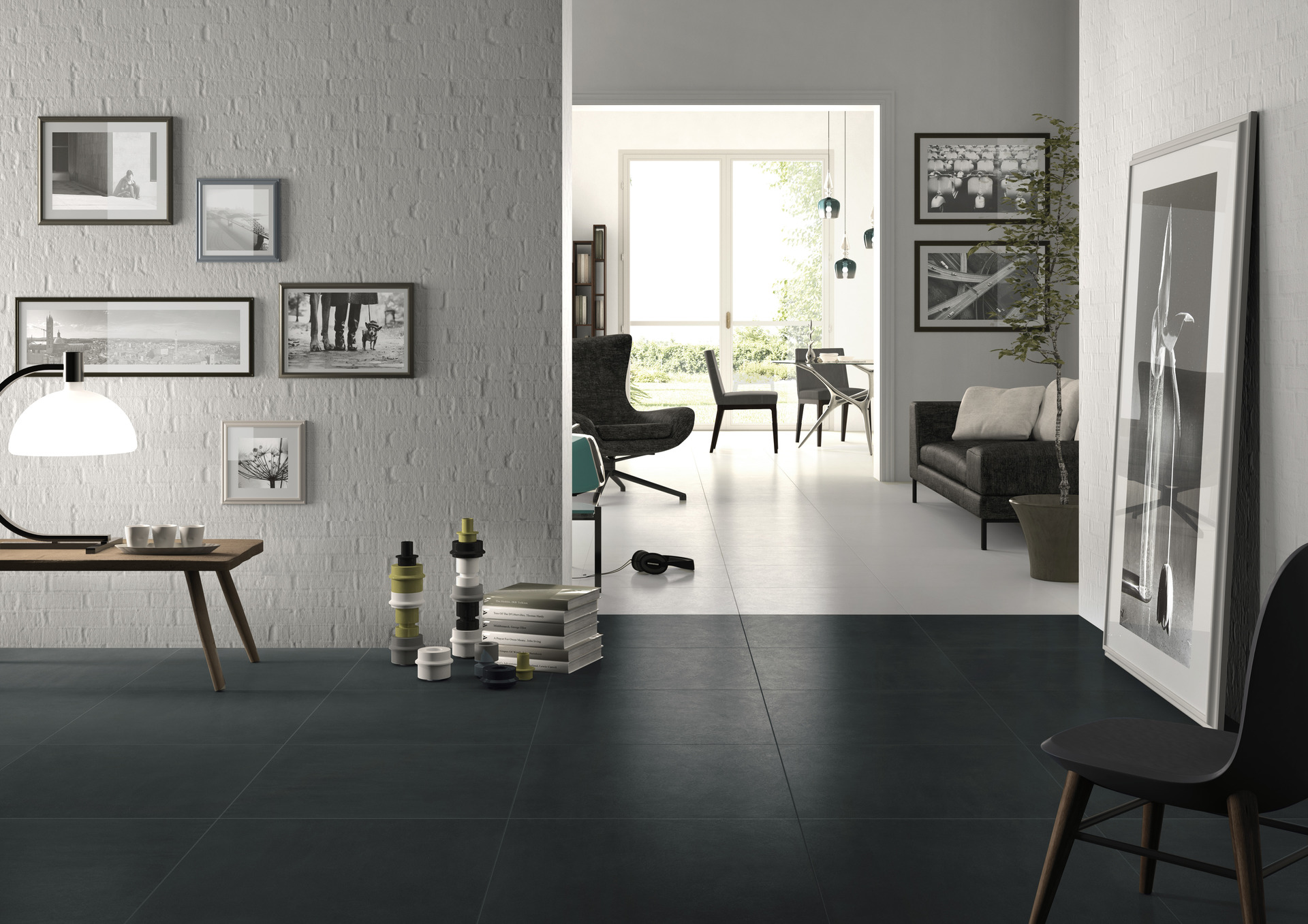 Cement Effect Porcelain Tiles - JUST GREY