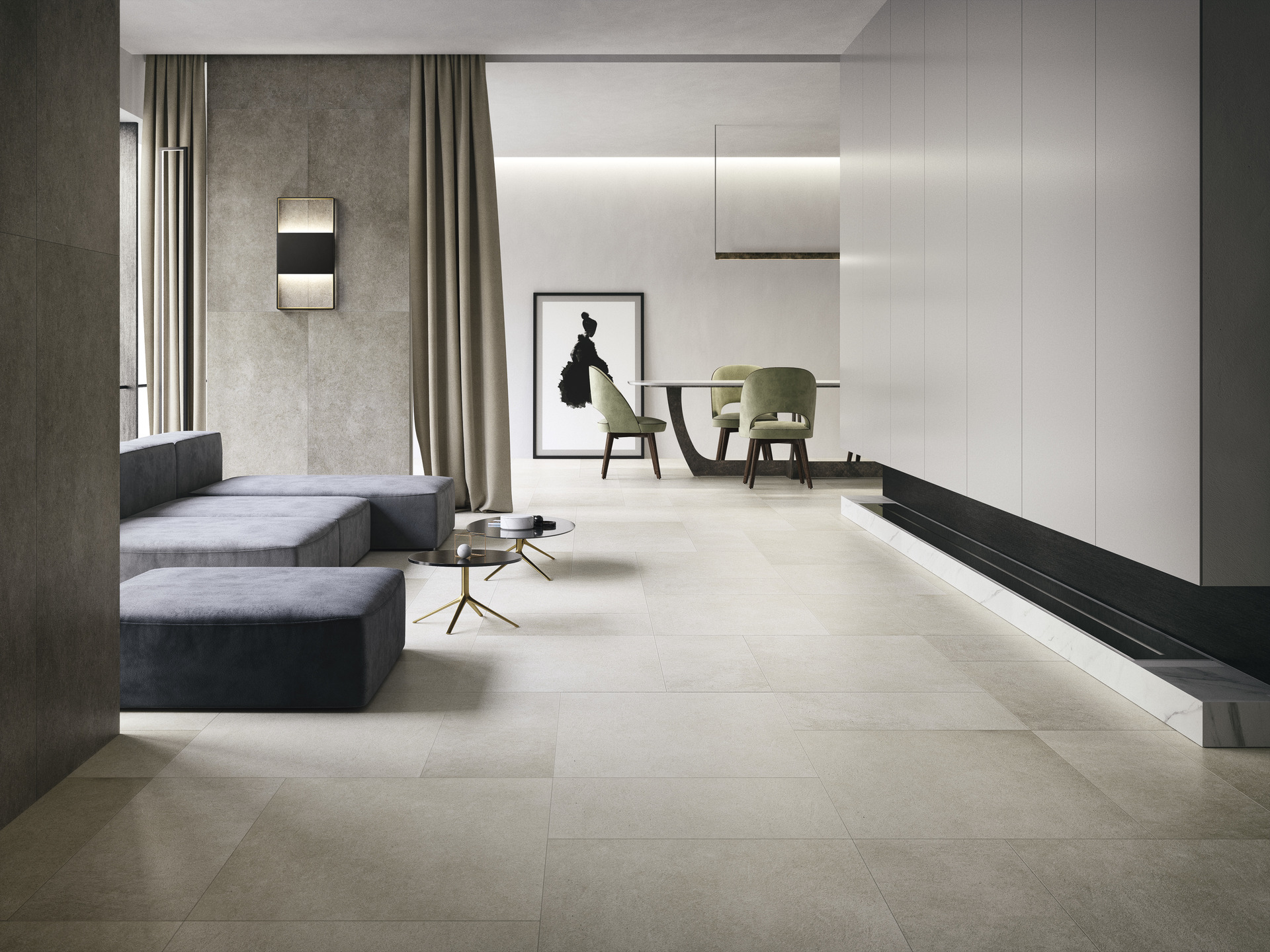Stone Look Porcelain Tiles - SILK STONE