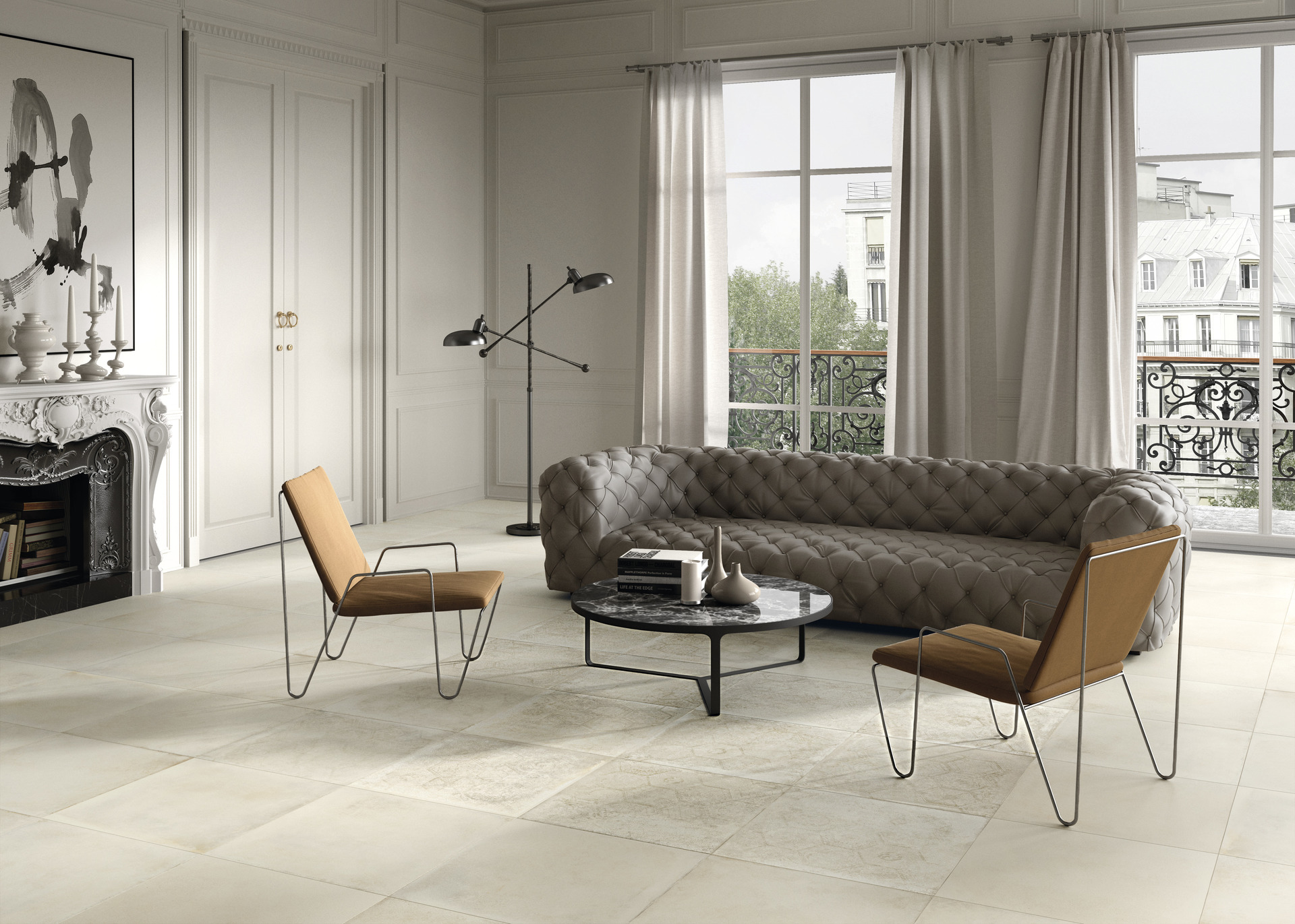Cement Effect Porcelain Tiles - SOFT CONCRETE