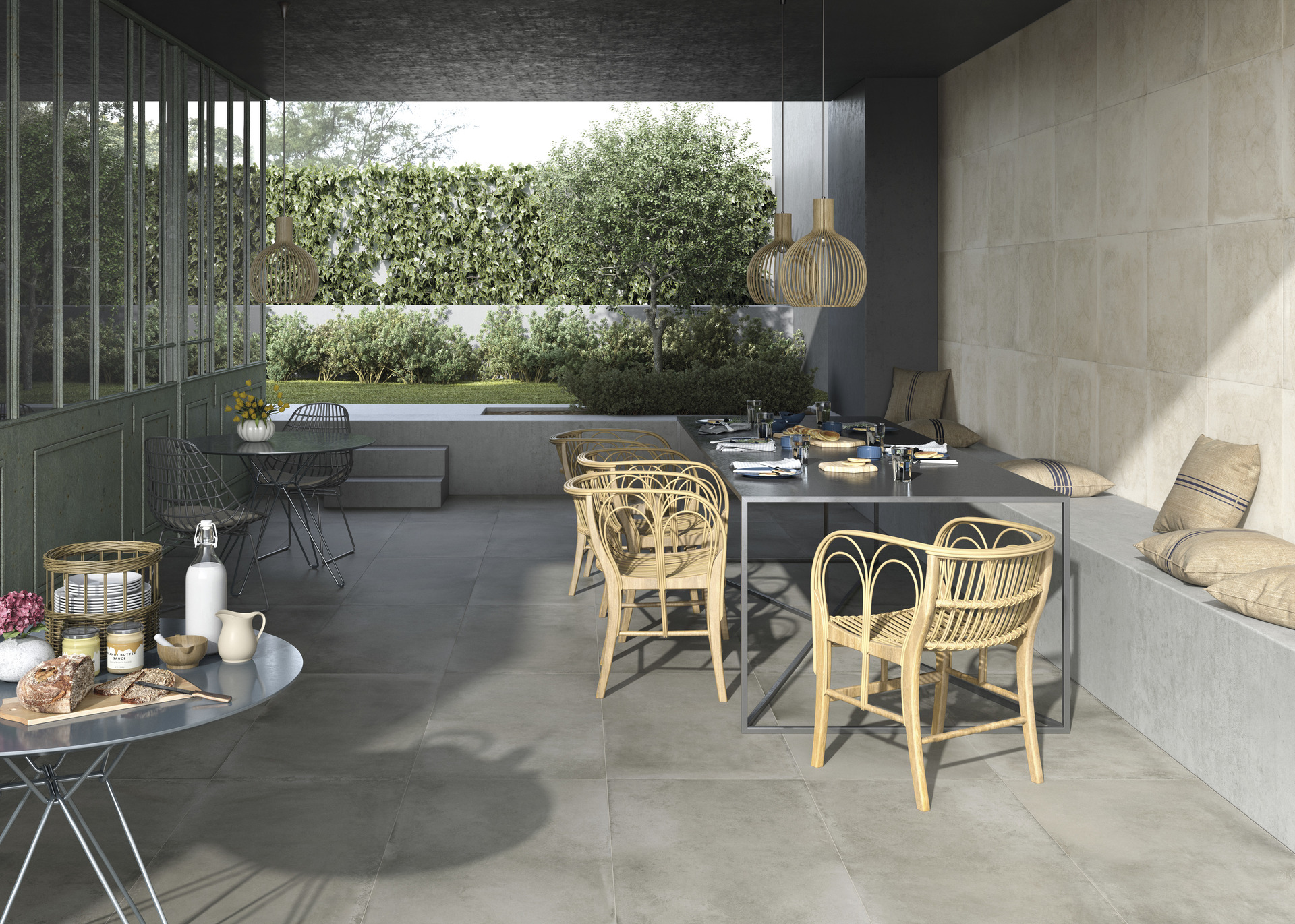 Cement Effect Porcelain Tiles - SOFT CONCRETE