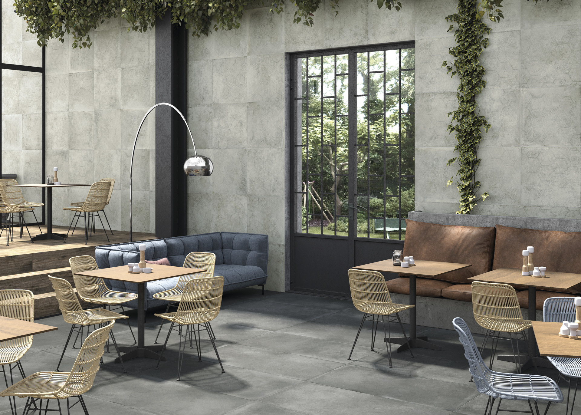 Cement Effect Porcelain Tiles - SOFT CONCRETE