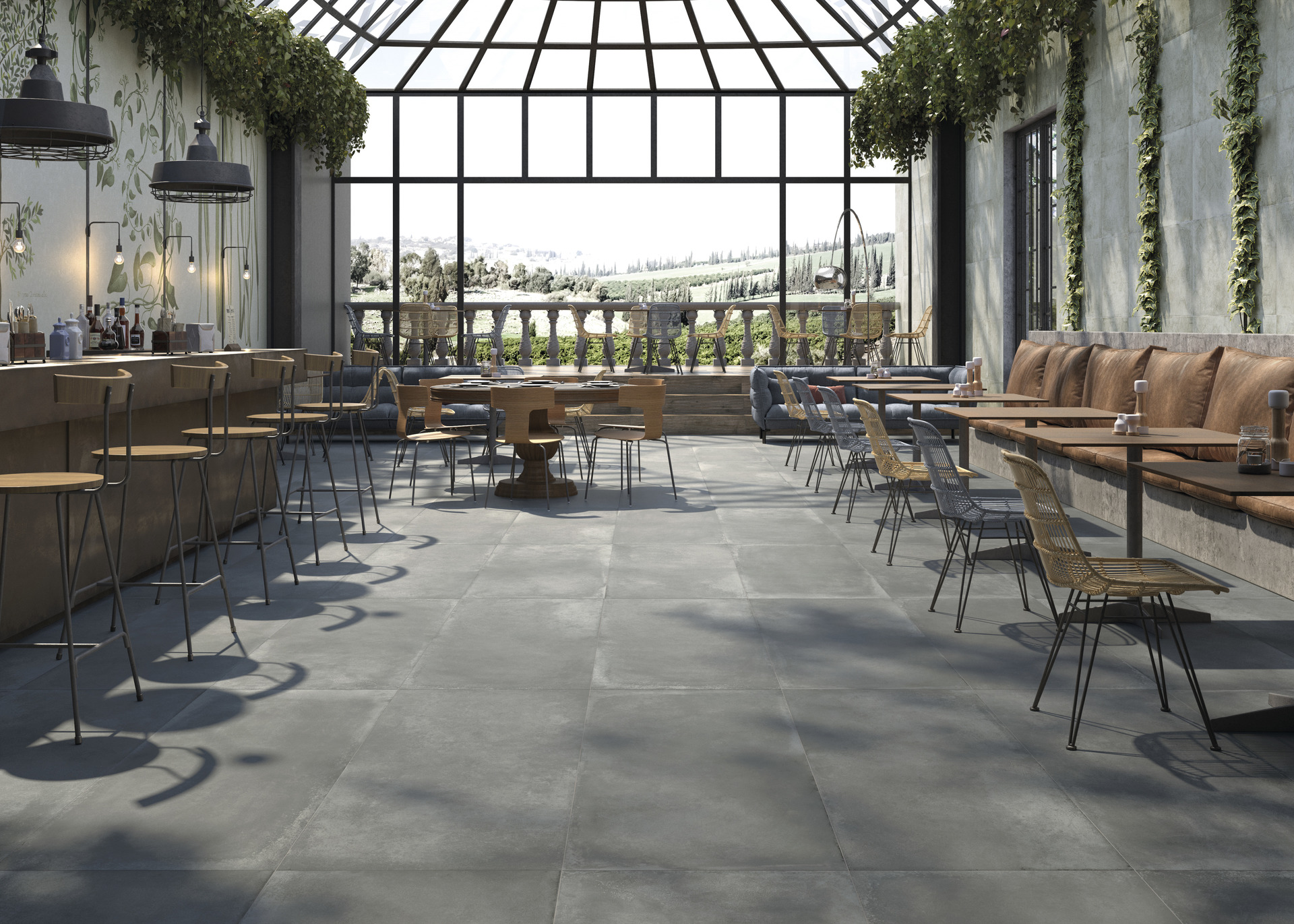 Cement Effect Porcelain Tiles - SOFT CONCRETE