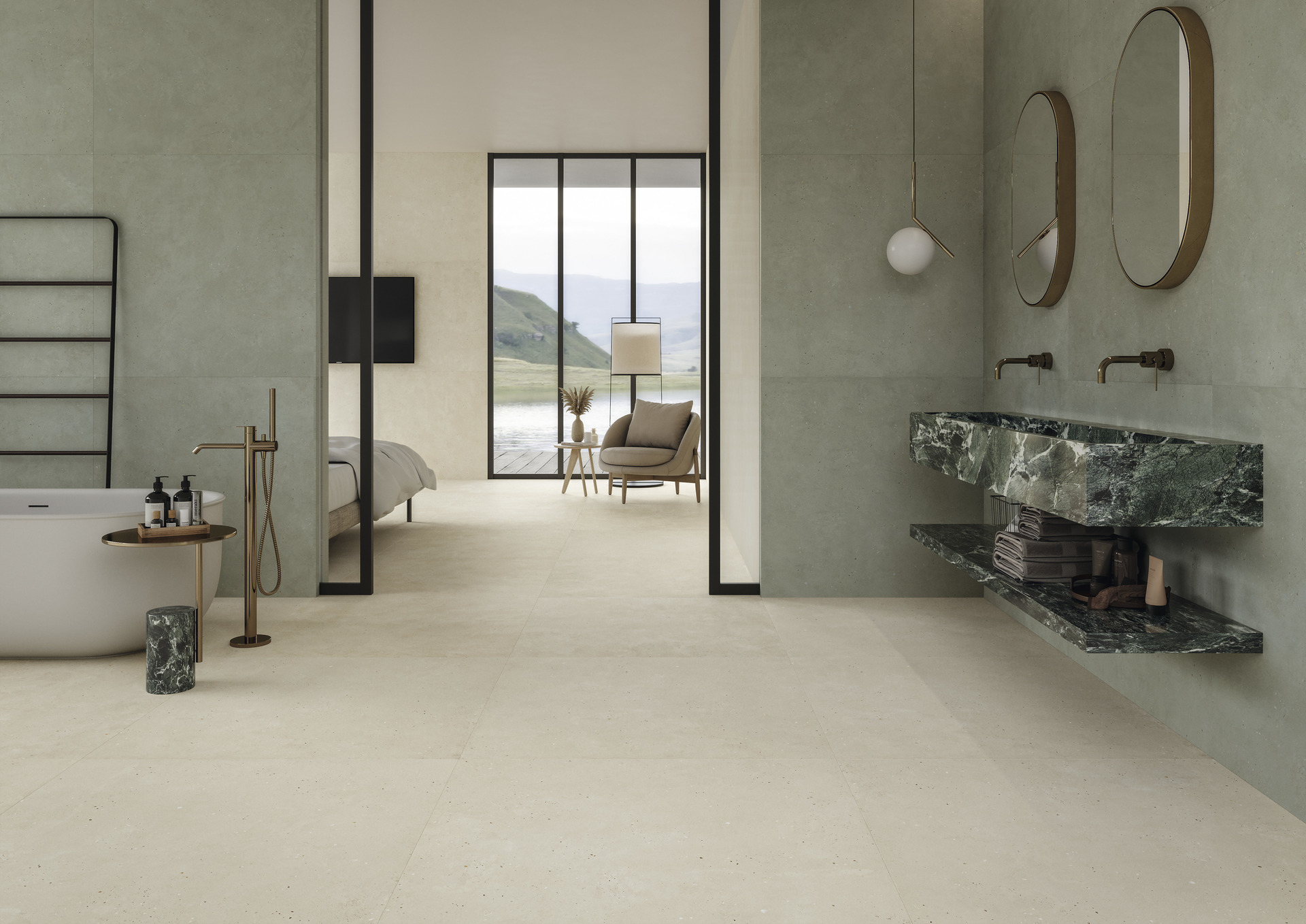 Cement Effect Porcelain Tiles - STARDUST