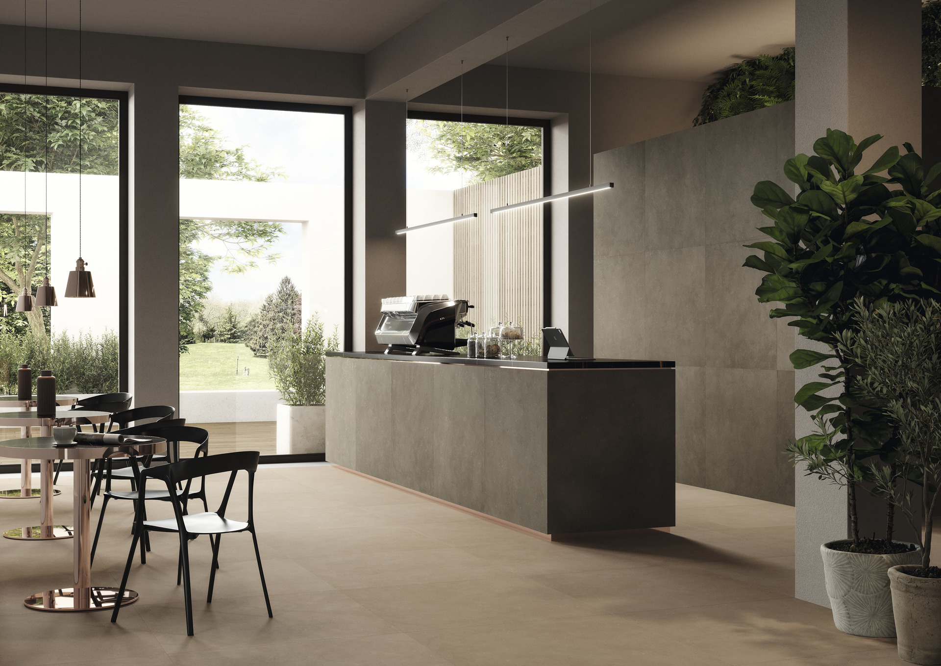 Cement Effect Porcelain Tiles - STARDUST