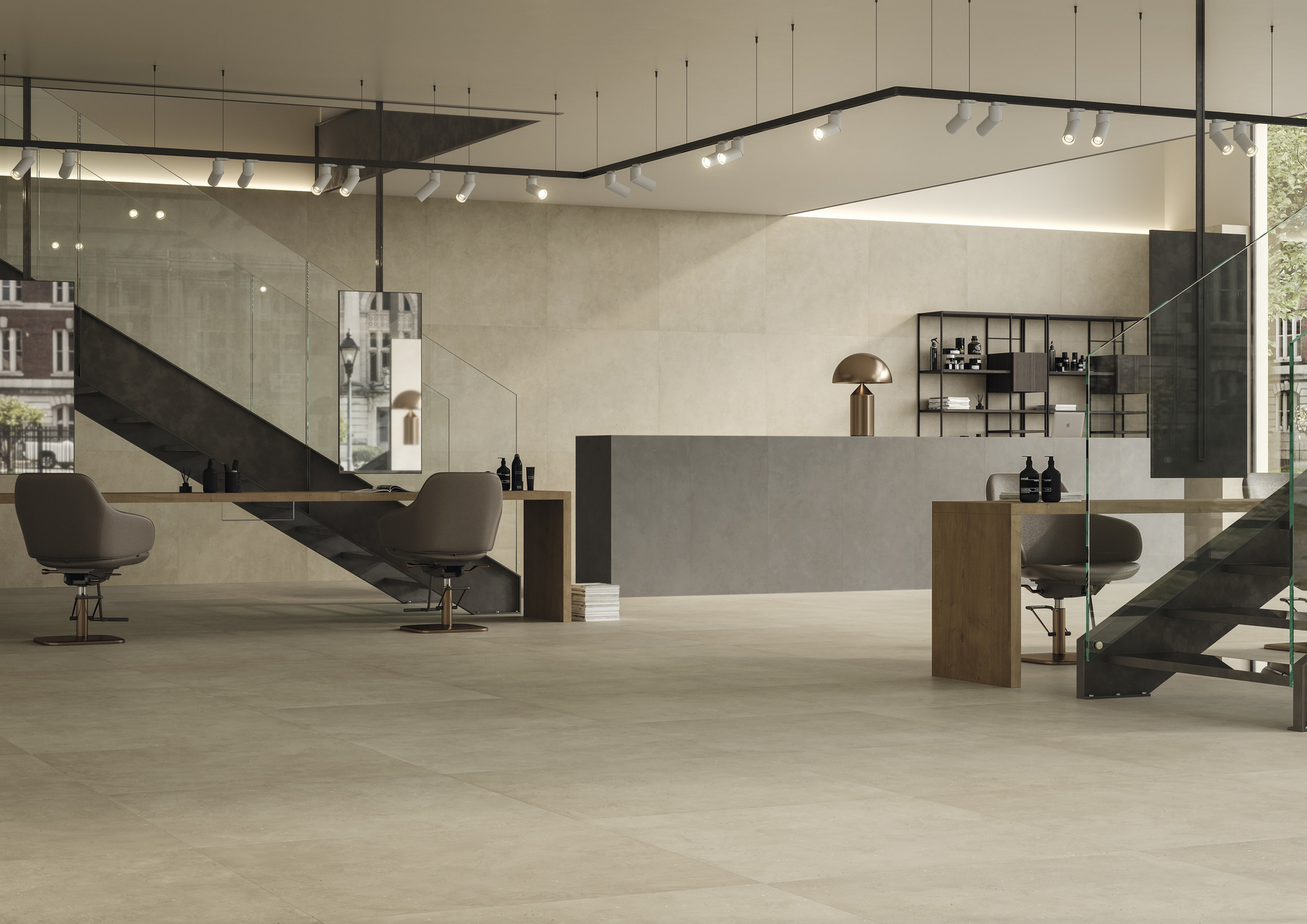 Cement Effect Porcelain Tiles - STARDUST