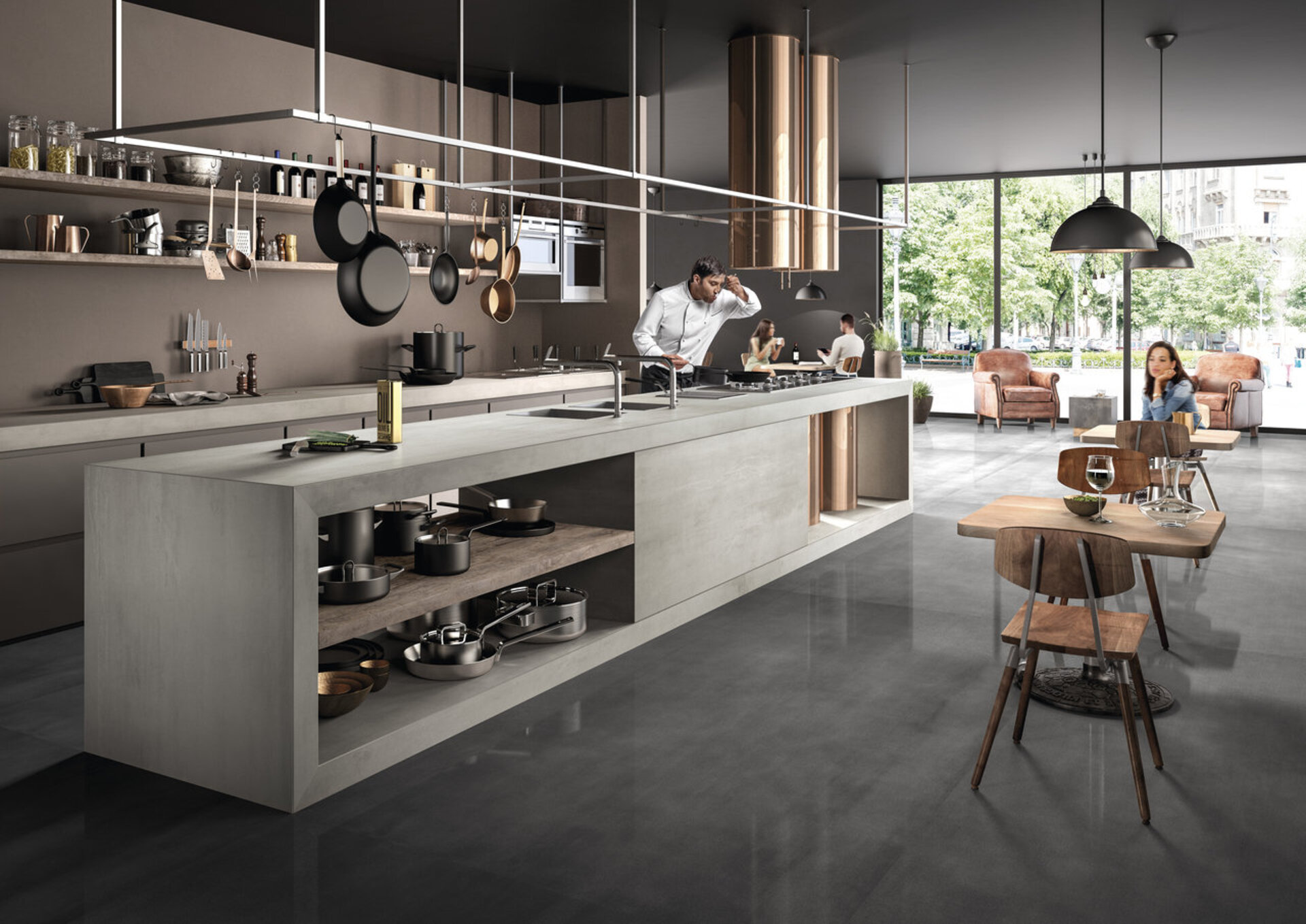 Cement Effect Porcelain Tiles - SAPIENSTONE