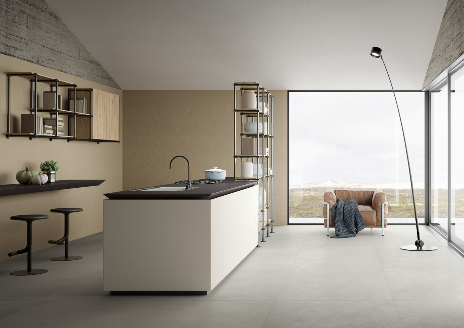 Cement Effect Porcelain Tiles - SAPIENSTONE