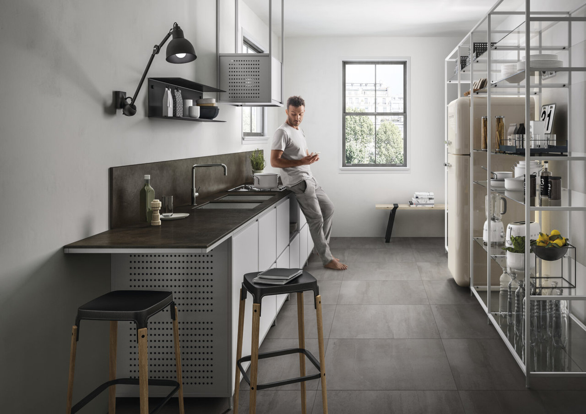 Cement Effect Porcelain Tiles - SAPIENSTONE